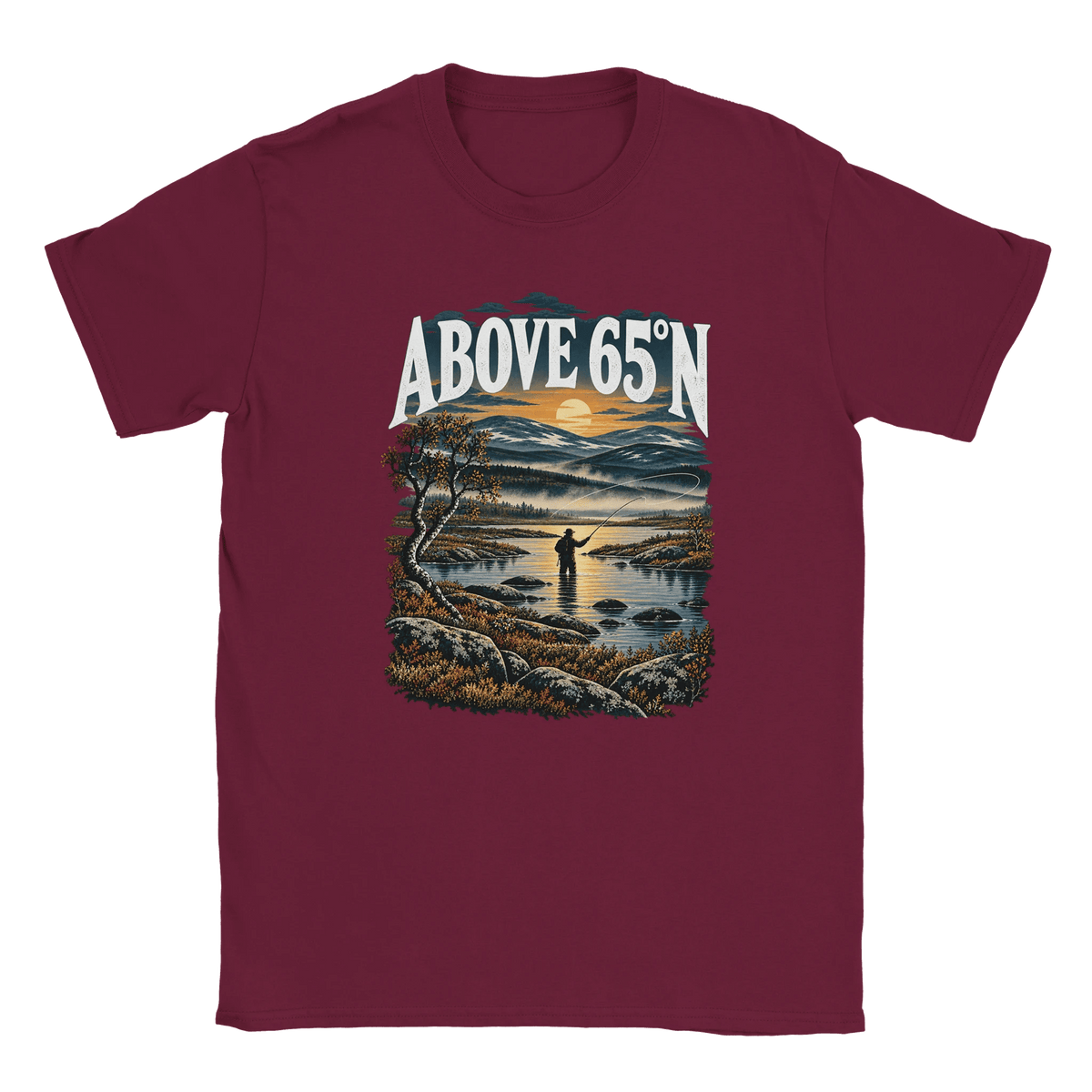 Above 65°N FlyFishing - T-shirt - Rather Be In Finland