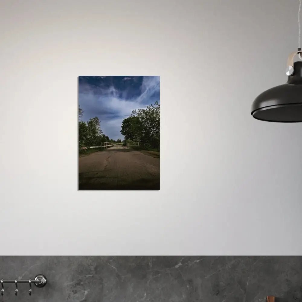 Country Road and Bridge in Rural Finland - Poster - Rather Be In Finland