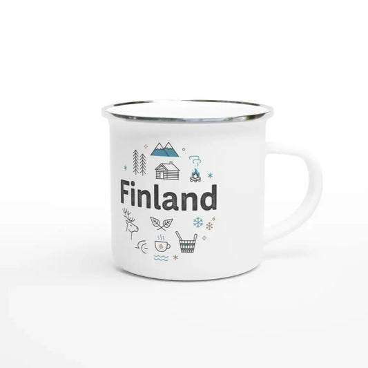 Finland - Enamel Mug - Rather Be In Finland