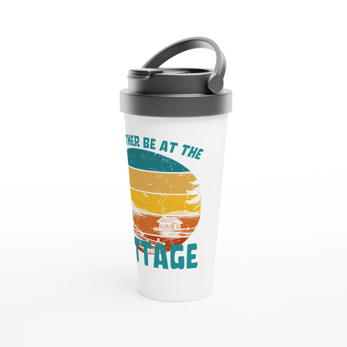 I'd Rather Be At The Cottage - Stainless Steel Travel Mug - Rather Be In Finland