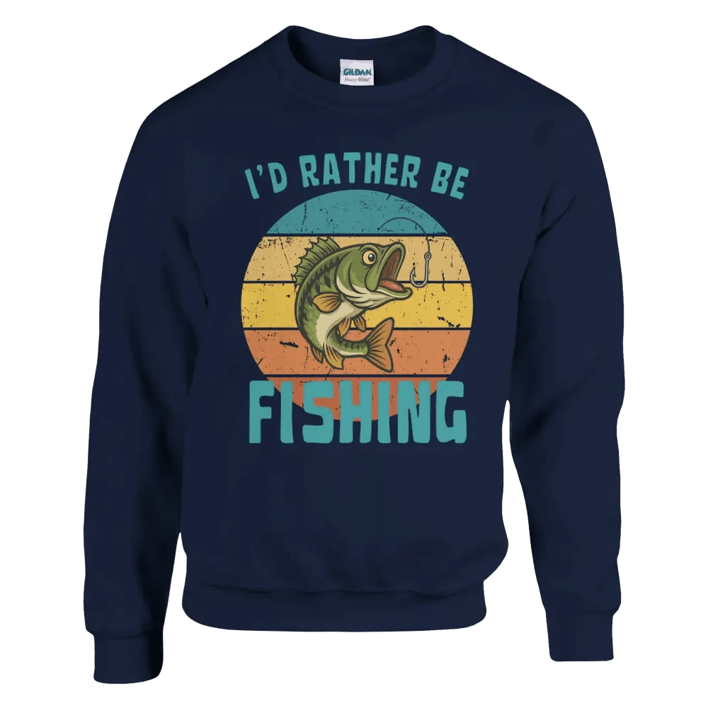 I'd Rather Be Fishing Perch - Sweatshirt - Rather Be In Finland