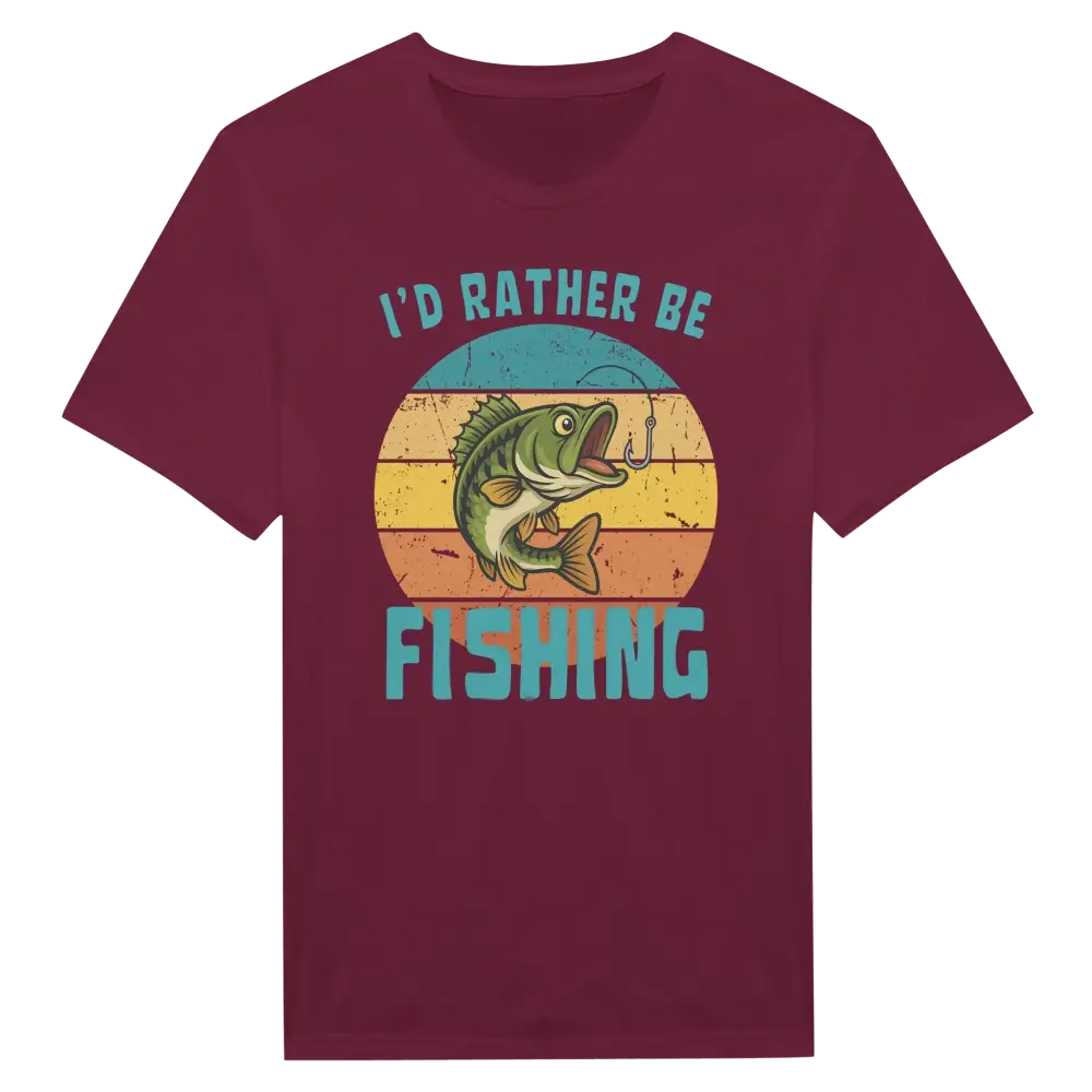 I'd Rather Be Fishing Perch - T-shirt - Rather Be In Finland