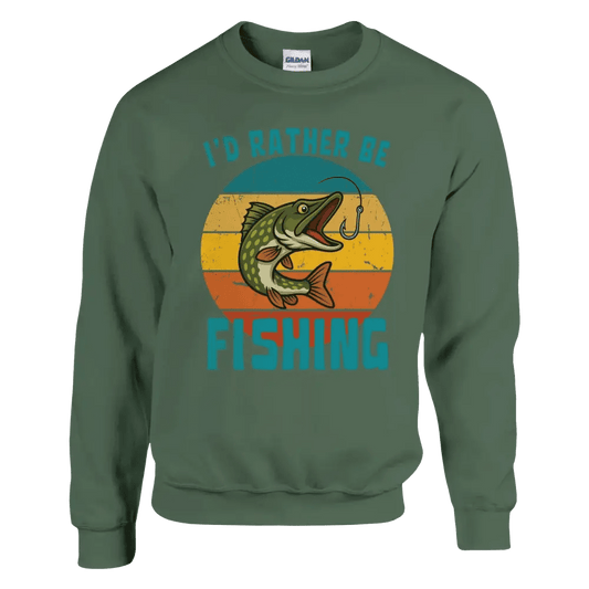 I'd Rather Be Fishing Pike - Sweatshirt - Rather Be In Finland