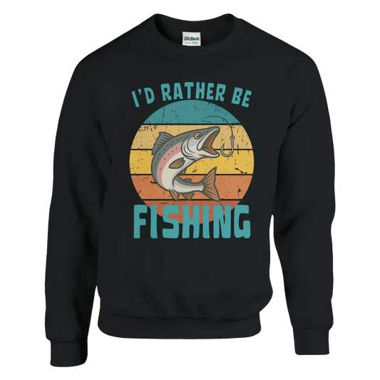 I'd Rather Be Fishing Salmon - Sweatshirt - Rather Be In Finland