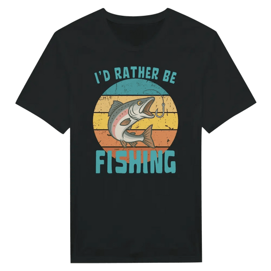 I'd Rather Be Fishing Salmon - T-shirt - Rather Be In Finland