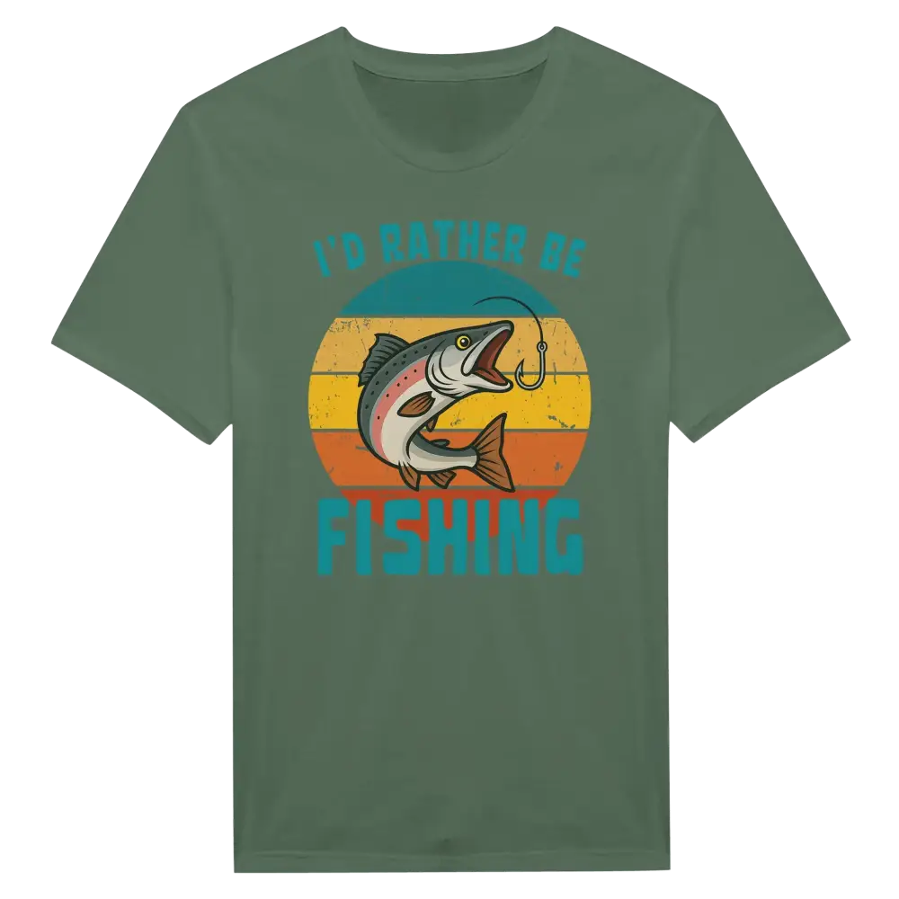 I'd Rather Be Fishing Salmon - T-shirt - Rather Be In Finland