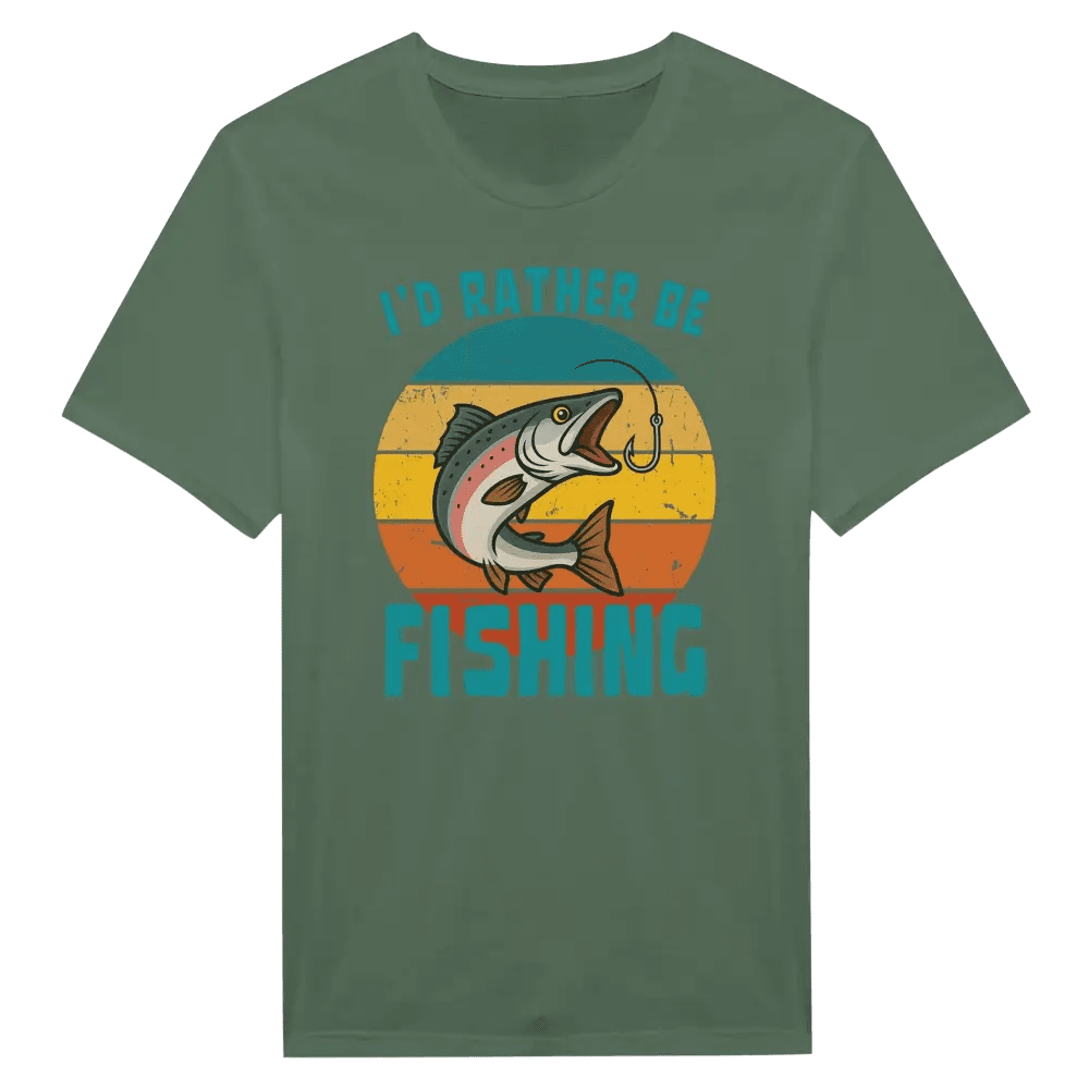 I'd Rather Be Fishing Salmon - T-shirt - Rather Be In Finland