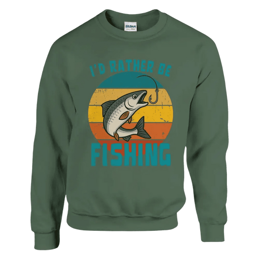 I'd Rather Be Fishing Whitefish - Sweatshirt - Rather Be In Finland
