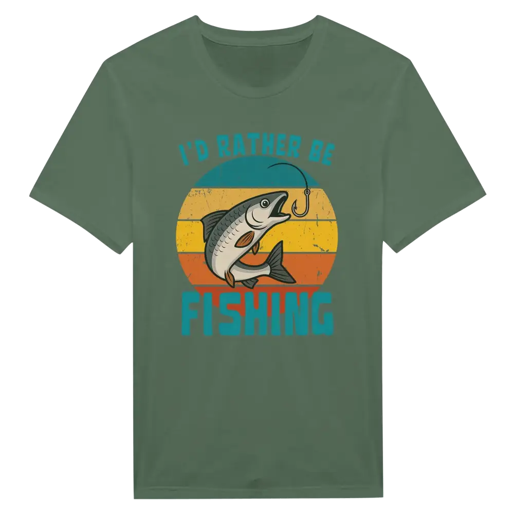 I'd Rather Be Fishing Whitefish - T-shirt - Rather Be In Finland