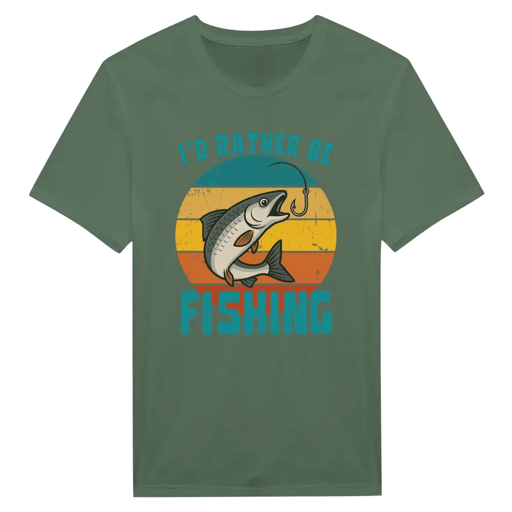 I'd Rather Be Fishing Whitefish - T-shirt - Rather Be In Finland