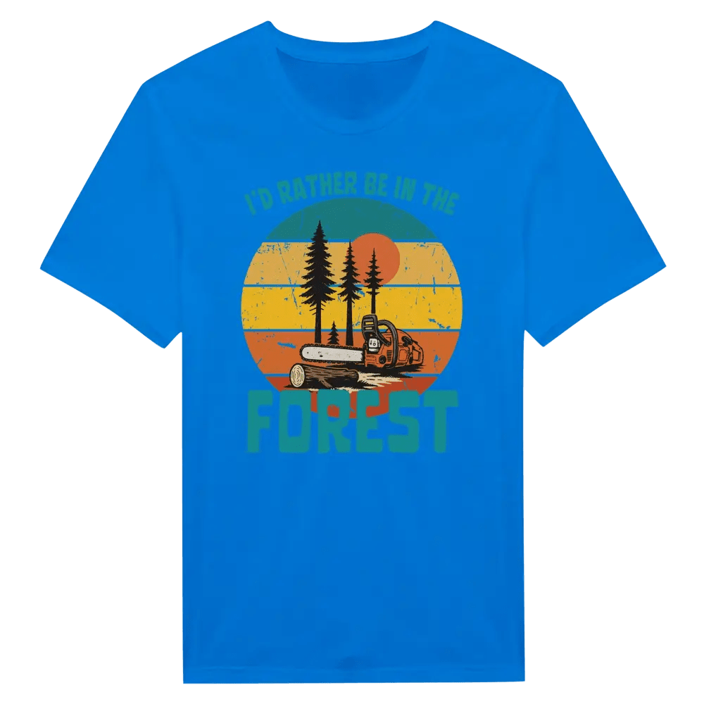 I'd Rather Be In The Forest, Chainsaw - T-shirt - Rather Be In Finland