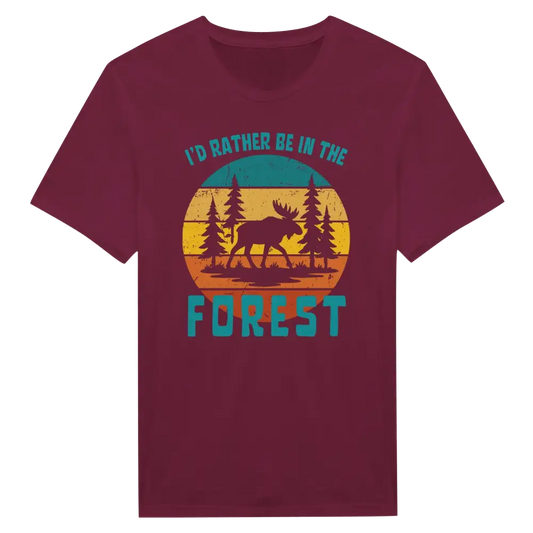 I'd Rather Be In The Forest Moose - T-shirt - Rather Be In Finland