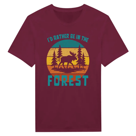 I'd Rather Be In The Forest Moose - T-shirt - Rather Be In Finland