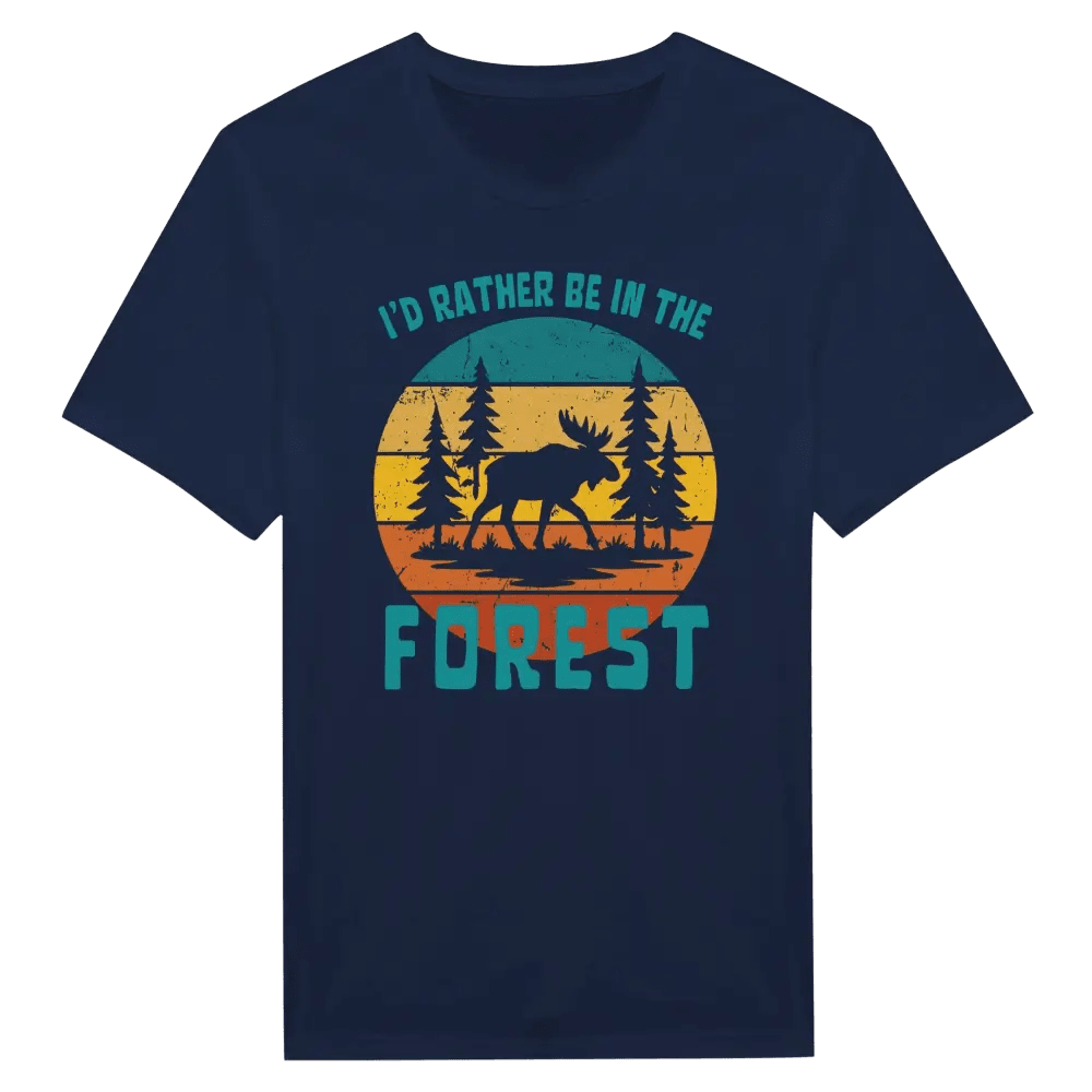 I'd Rather Be In The Forest Moose - T-shirt - Rather Be In Finland