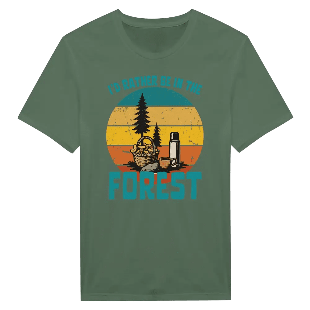 I'd Rather Be In The Forest, Mushrooms - T-shirt - Rather Be In Finland