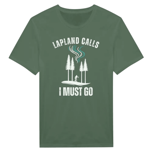Lapland Calls - I Must Go - Skier Edition - T-shirt - Rather Be In Finland