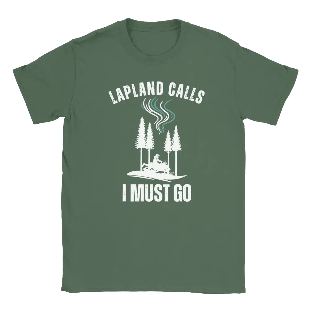 Lapland Calls - Skidoo Edition - T-shirt - Rather Be In Finland