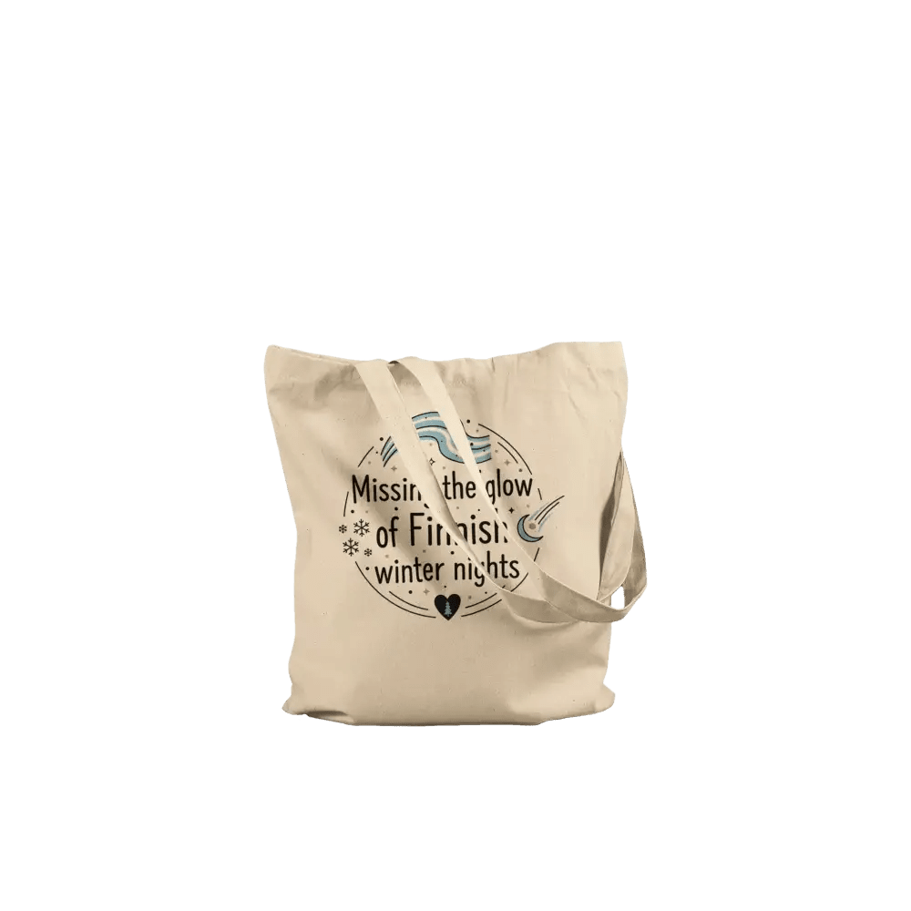 Missing the Glow of Finnish Winter Nights - Premium Tote Bag - Rather Be In Finland