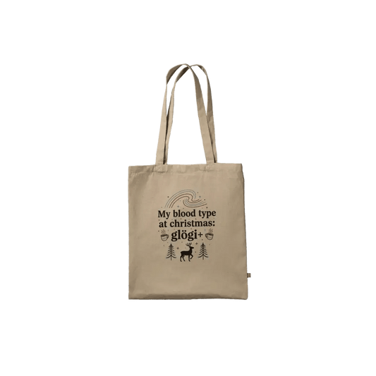 My Blood Type at Christmas: Glögi+ - Premium Tote Bag - Rather Be In Finland