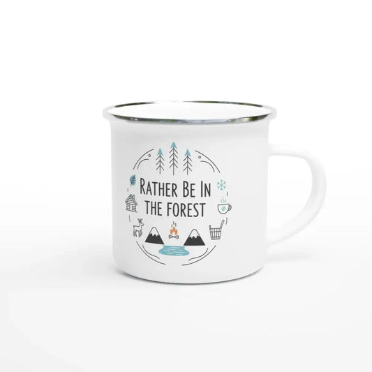 Rather Be In The Forest - Enamel Mug - Rather Be In Finland