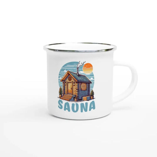 Sauna - Finnish Enamel Mug - Rather Be In Finland