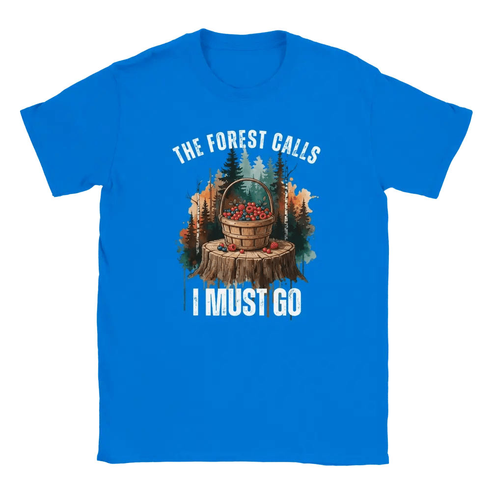 The Forest Calls, I Must Go - Berries - T-shirt - Rather Be In Finland