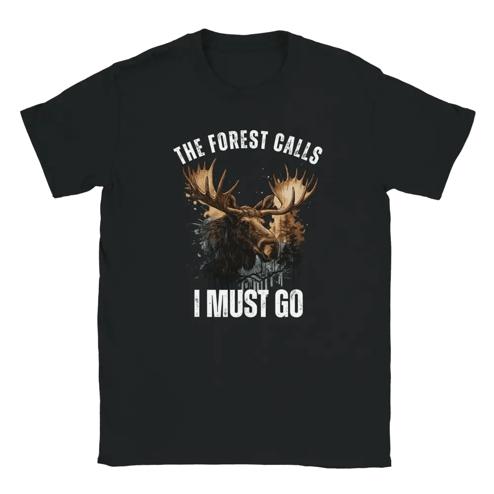 The Forest Calls – Moose Edition - T-shirt - Rather Be In Finland