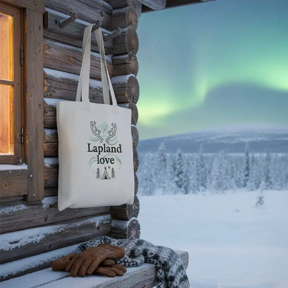 Lapland Totebags – Northern Lights, Reindeer & Arctic Wilderness Designs - Rather Be In Finland