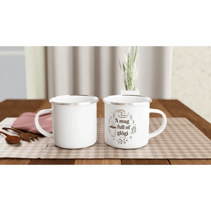 A Mug Full of Glögi - Enamel Mug - Rather Be In Finland