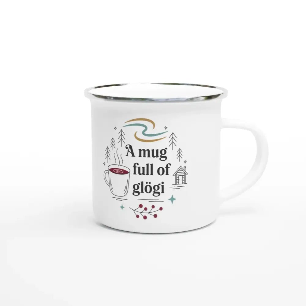 A Mug Full of Glögi - Enamel Mug - Rather Be In Finland