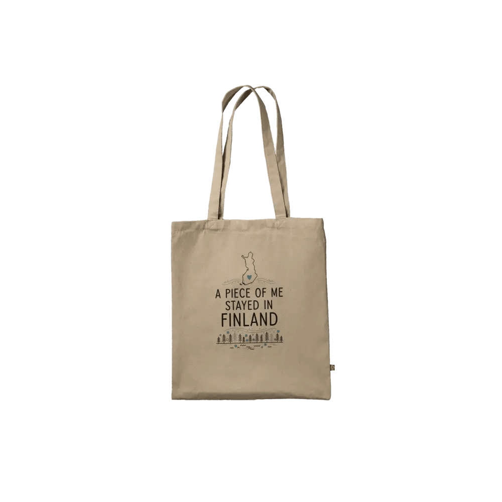 A Piece of Me Stayed in Finland - Premium Tote Bag - Rather Be In Finland