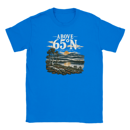 Photo du produit : t-shirt au motif « Above 65°N Finnish Lapland » de Rather Be in Finland