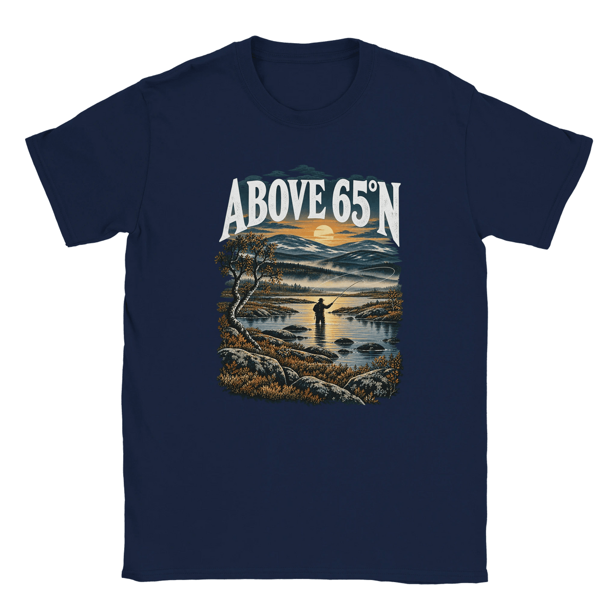 Above 65°N FlyFishing - T-shirt - Rather Be In Finland