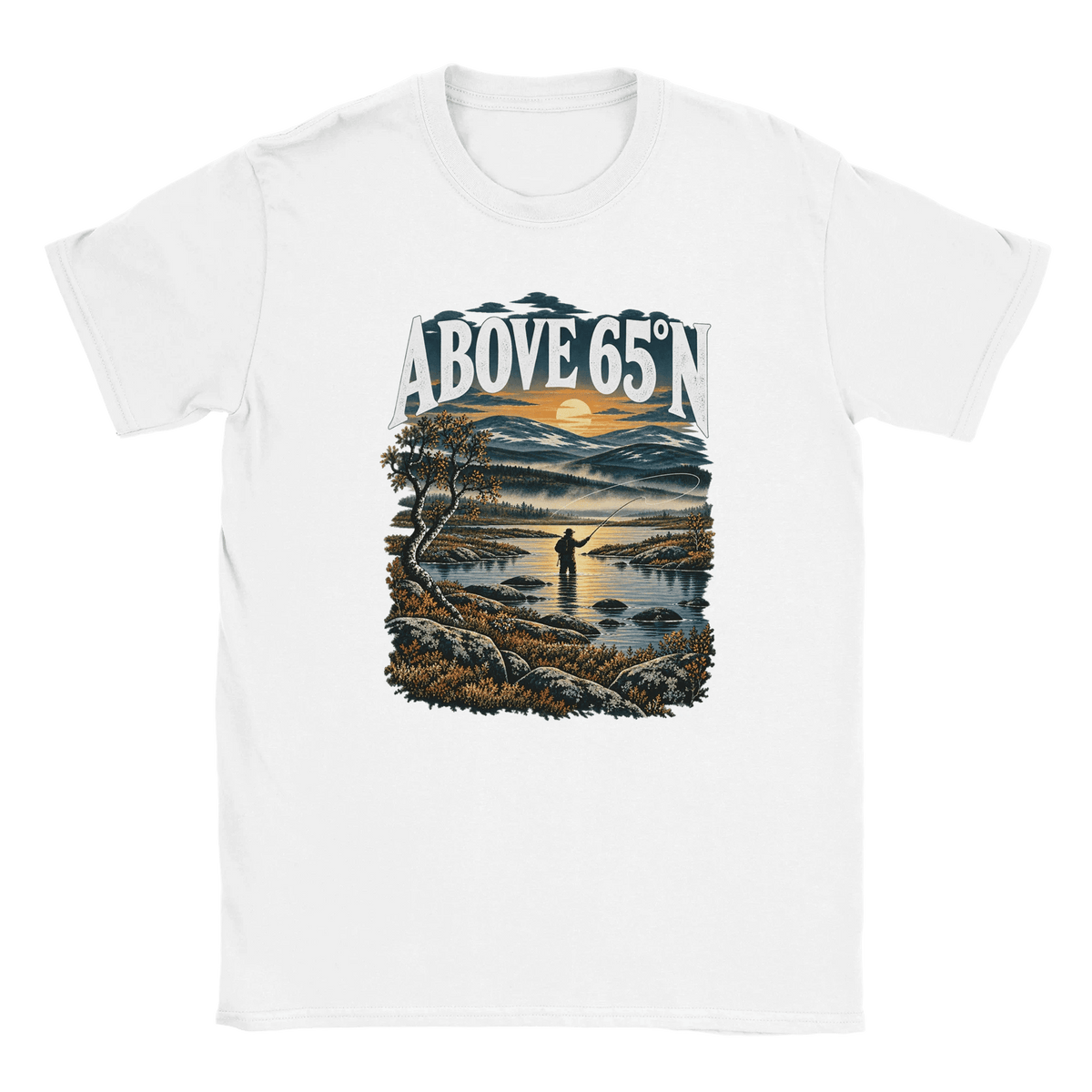 Above 65°N FlyFishing - T-shirt - Rather Be In Finland