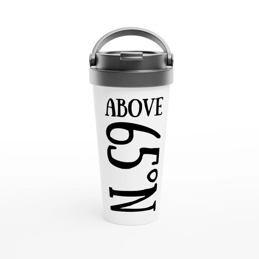 Above 65°N - Stainless Steel Travel Mug - Rather Be In Finland