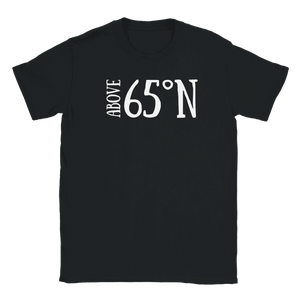 Photo du produit : t-shirt au motif « Above 65°N » de Rather Be in Finland