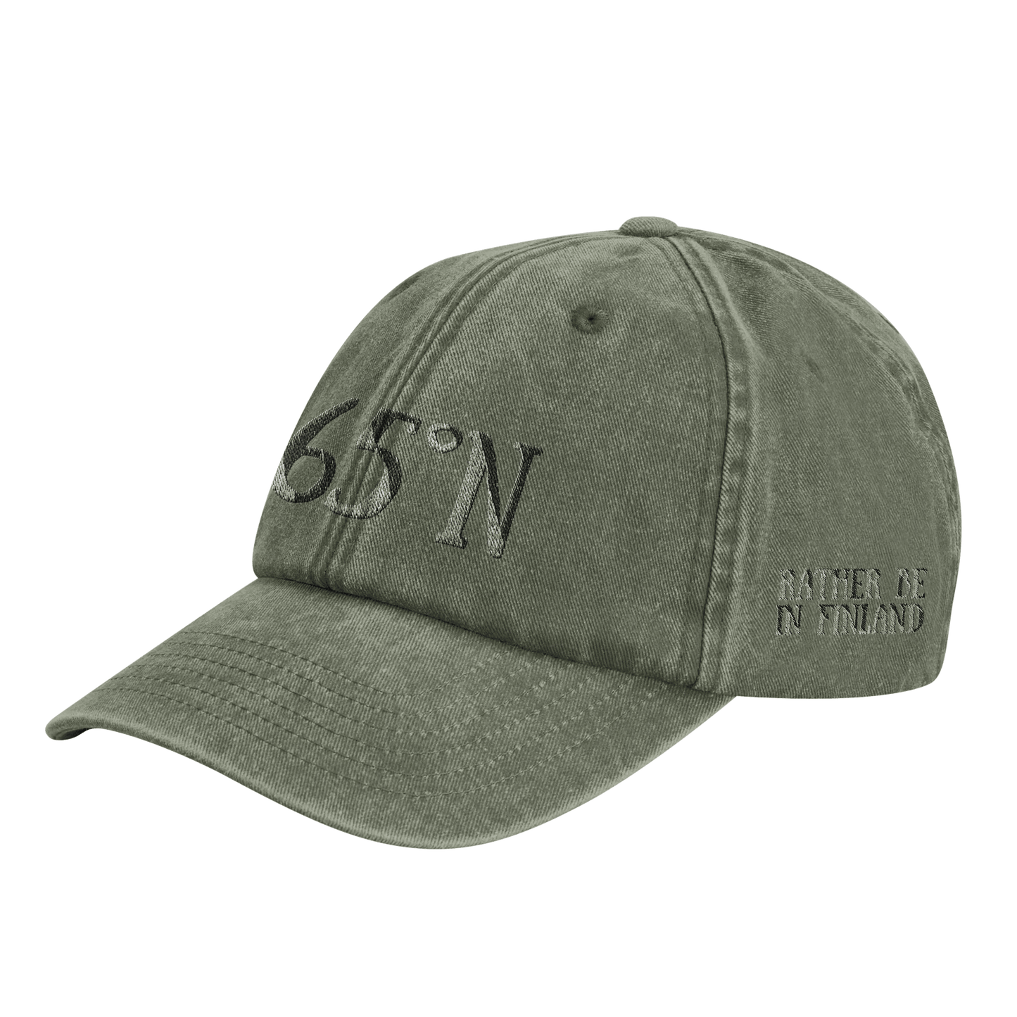 Above 65°N - Vintage Cotton Dad Hat - Rather Be In Finland