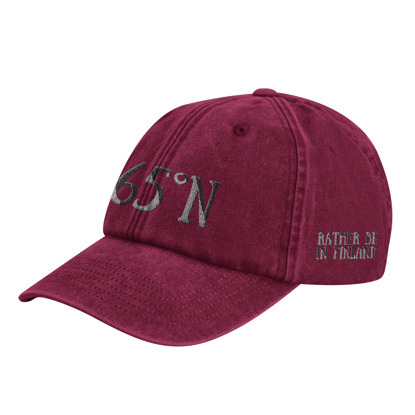 Above 65°N - Vintage Cotton Dad Hat - Rather Be In Finland