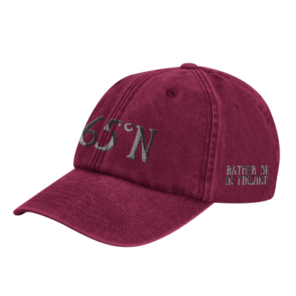 Above 65°N - Vintage Cotton Dad Hat - Rather Be In Finland