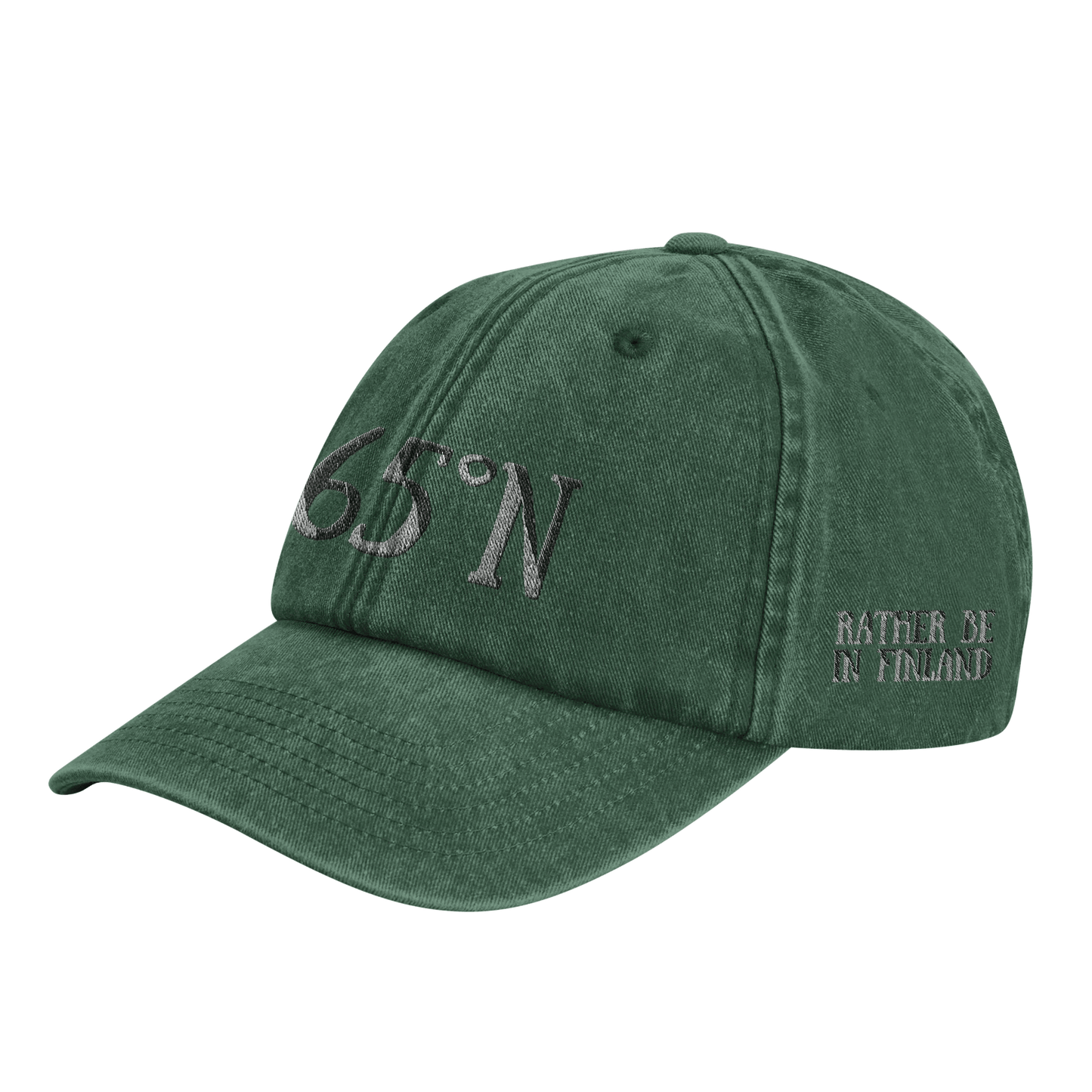Above 65°N - Vintage Cotton Dad Hat - Rather Be In Finland
