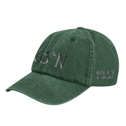 Above 65°N - Vintage Cotton Dad Hat - Rather Be In Finland