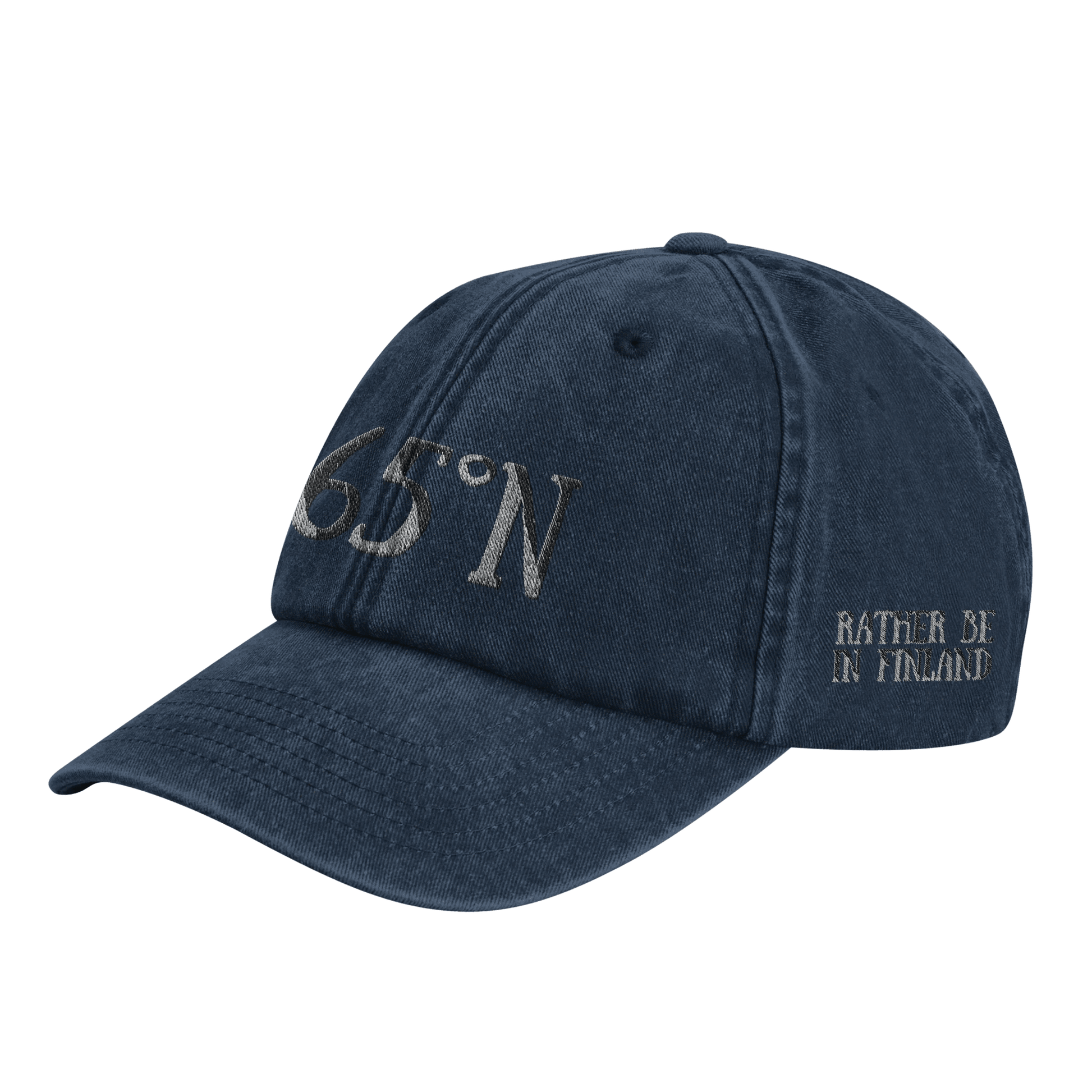 Above 65°N - Vintage Cotton Dad Hat - Rather Be In Finland