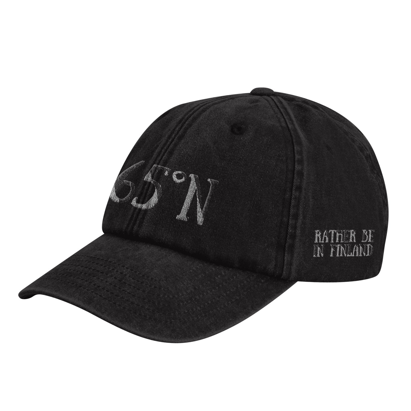 Above 65°N - Vintage Cotton Dad Hat - Rather Be In Finland