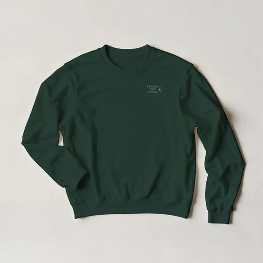Choose The Forest - Embroidered - Sweatshirt - Rather Be In Finland