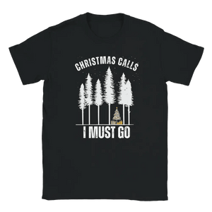 Photo du produit : t-shirt au motif « Christmas Calls - I Must Go » de Rather Be in Finland