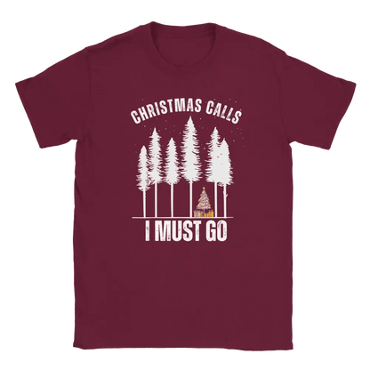 Christmas Calls - I Must Go - T-shirt - Rather Be In Finland