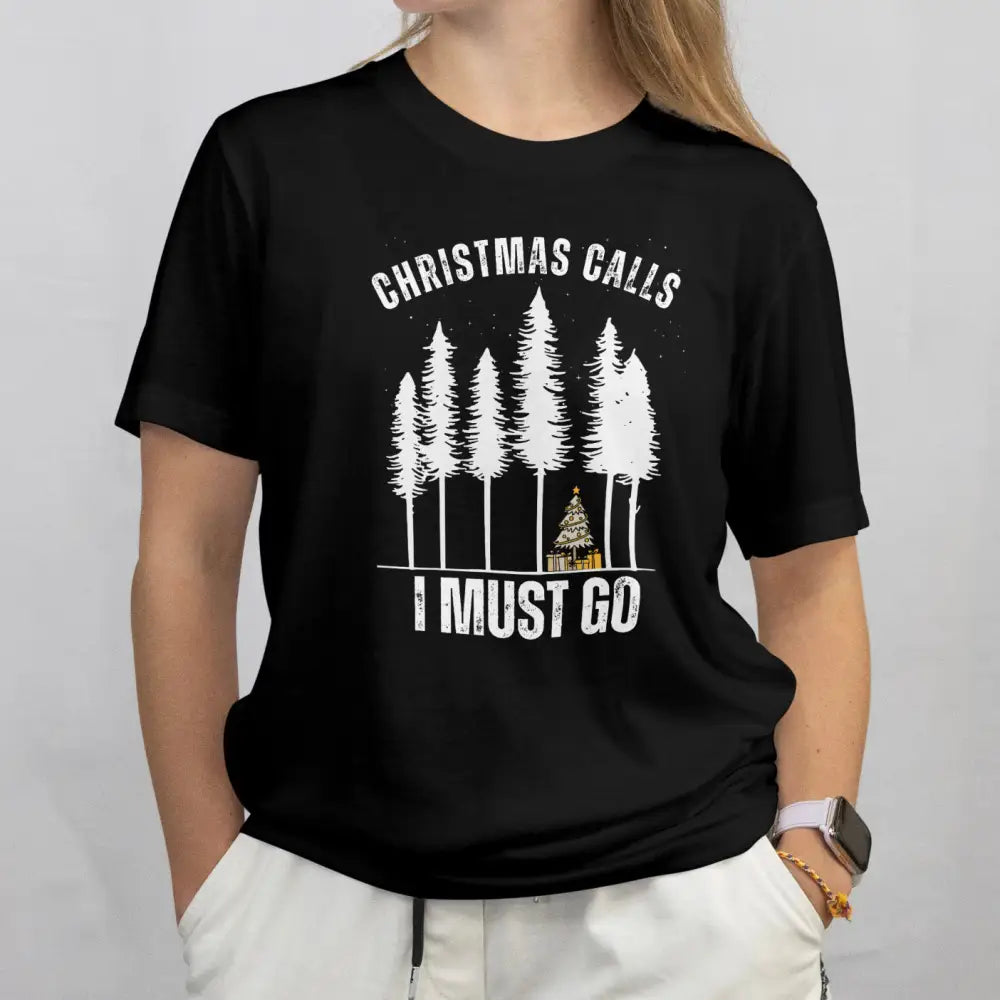 Christmas Calls - I Must Go - T-shirt - Print Material - Rather Be In Finland
