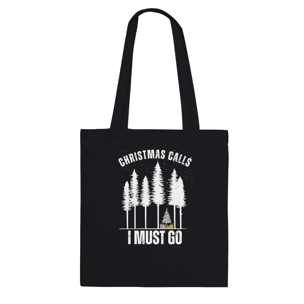 Christmas Calls - Premium Tote Bag Black - Rather Be In Finland