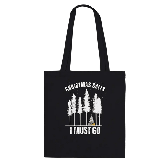Christmas Calls - Premium Tote Bag Black - Rather Be In Finland