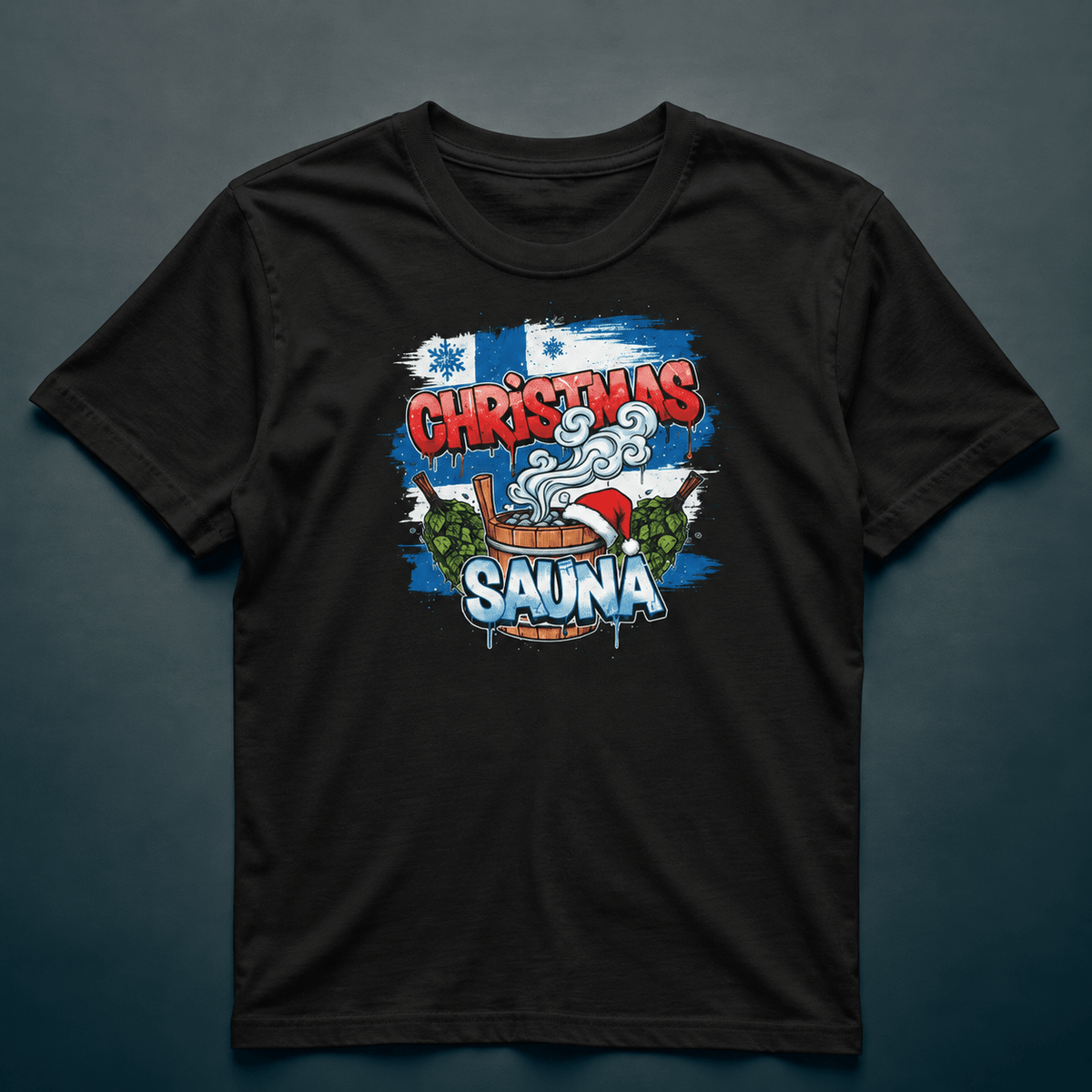 Christmas Sauna - T-shirt - Rather Be In Finland
